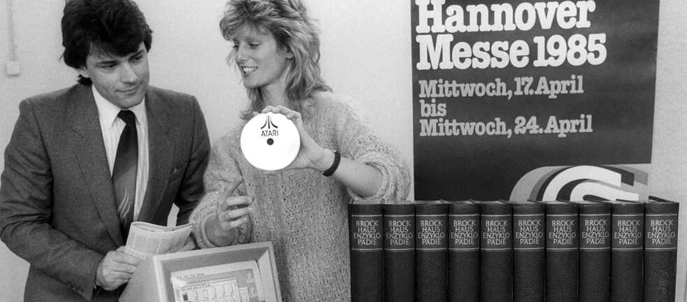 Brockhaus na cestě do nového věku: v roce 1985 bylo toto referenční dílo poprvé k dispozici také na CD-ROM. 