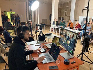 Oktober 2020, Diskussion „Ungenutztes Potenzial = Radikalisierung?” im Rahmen des Projektes „Komunalka”.