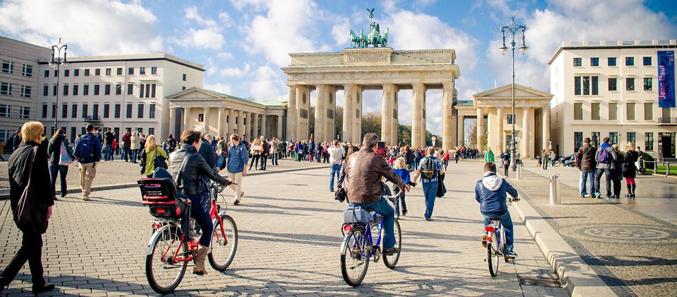 A nation of cars? Maybe so. But statistics tell us that bikes far outnumber cars, almost every German has one. 
