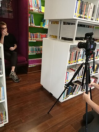 Fabian in the library © © Fabian Lüke GI MMB library_Fabian Lüke