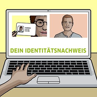 Proof of identity – Online-Deutschprüfung &copy; © Goethe-Institut Proof of identity – Online-Deutschprüfung
