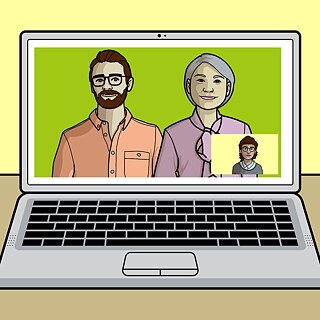 Oral examination – Online-Deutschprüfung &copy; © Goethe-Institut Oral examination – Online-Deutschprüfung