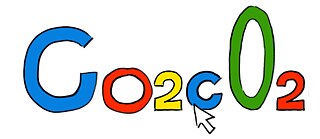 Illustration Suchmaschine mit Schrift CO2 