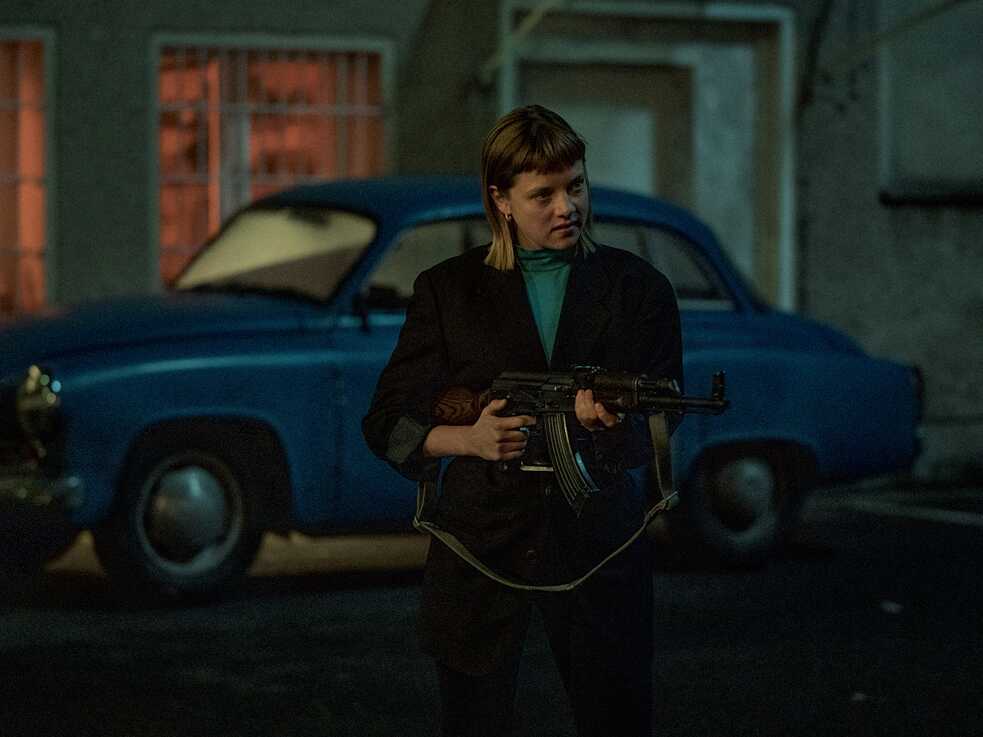 Produktionstandbild aus der Netflix series "Kleo"