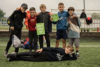 Vítězný tým kategorie I: FC Čtveráci, ZŠ Kladská, Praha 2