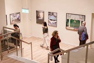 ΕVROVIZION, installation view, Goethe-Institut Athen, Athens, 2023. Photo: Eftychia Vlachou ©ifa (Institut für Auslandsbeziehungen) 