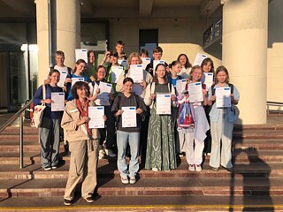 Litauer mit Youthpass © © You(th) can sing! Jugendbegegnung Kairo 10