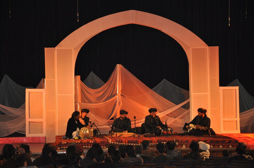 Musicians on stage