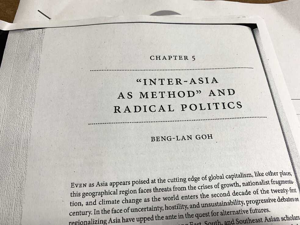 Research-Prozess, Text von Beng-Lan Goh