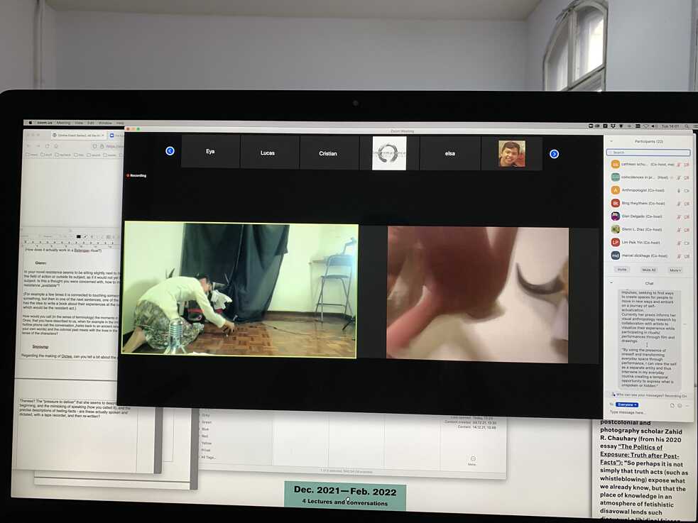 Zoom-Performance von Paik Yin Lim am 14.12.2021 