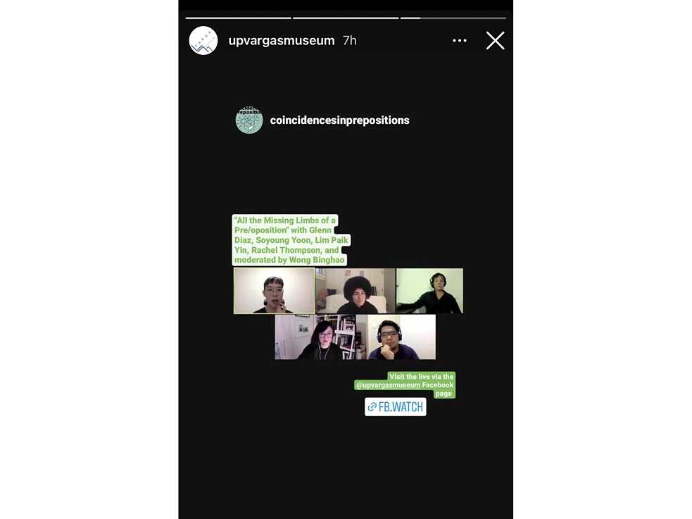 Social Media Posting des Vargas Museum der Zoom Session am 14.12.2021