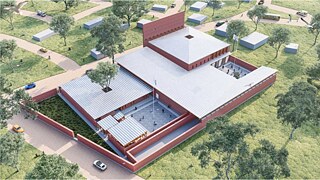 Entwurf des Gebäudes