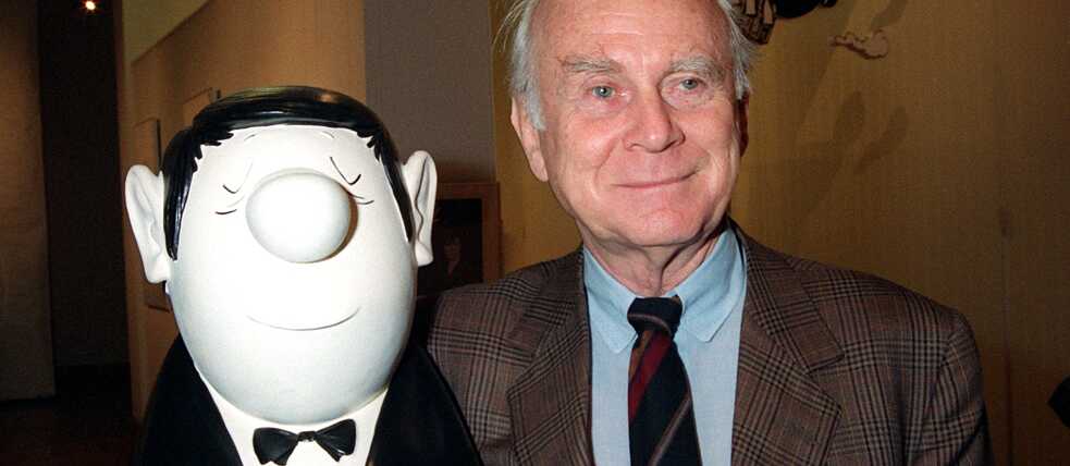 Besides his sketches and films, his characters have not been forgotten either. One legendary cartoon sketch is entitled “Herren im Bad” (Gentlemen in the bathroom) and features Mr Müller-Lüdenscheidt und Dr Klöbner, both of whom have bulbous noses.