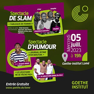 Affiche Soirée d’humour et de slam 1 &copy; Goethe-Institut Soirée d’humour et de slam 1