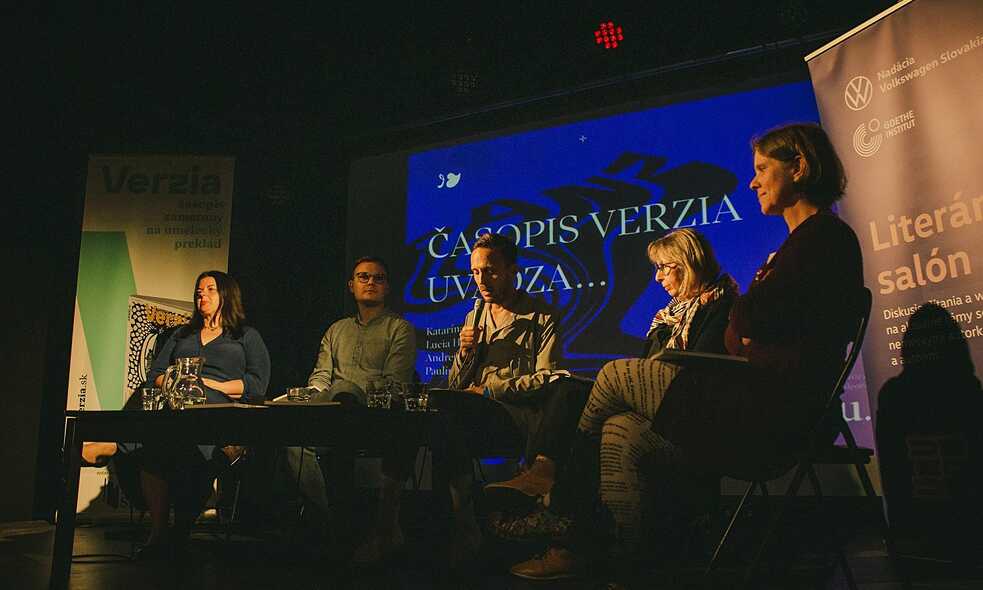 Literarischer Salon auf dem Übersetzerfestival TRANZ 2023 in Banská Bystrica © Veronika Čapkovičová