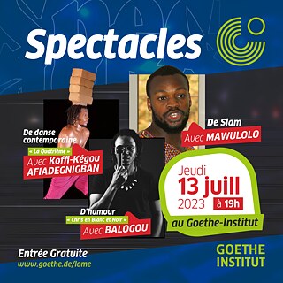 Anzeige Humor, Slam und Zeitgenössischer Tanz &copy; Goethe-Institut Humor, Slam und Zeitgenössischer Tanz