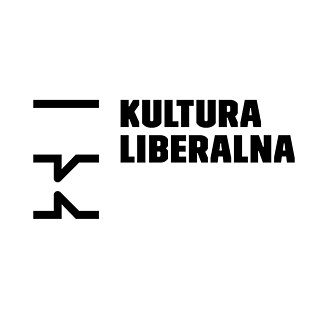 Logo Kultura Liberalna – Grafik bestehend aus horizontal gesetztem Schriftzug 'Kultura Liberalna' in Schwarz auf weißem Hintergrund