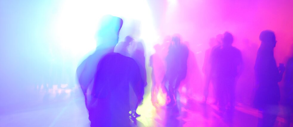 Schatten in Pink, Violett, Lila