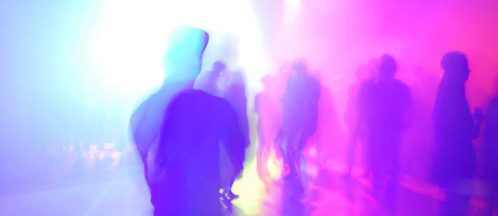 Schatten in Pink, Violett, Lila