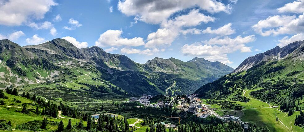 Blick auf Obertauern