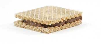 Eine gefüllte Waffel