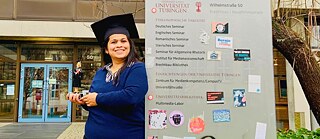 Pradnya Bivalkar with her PhD degree from University Tübingen, Germany.