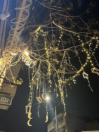 Sehr viele Lichterketten