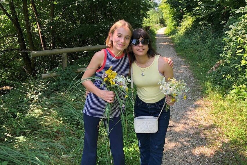 Blumenpflücken für Bazaar