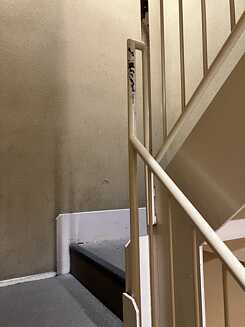 Staircase in a karaoke house in Kyoto