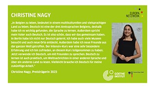 Preisträgerin Christine Nagy 