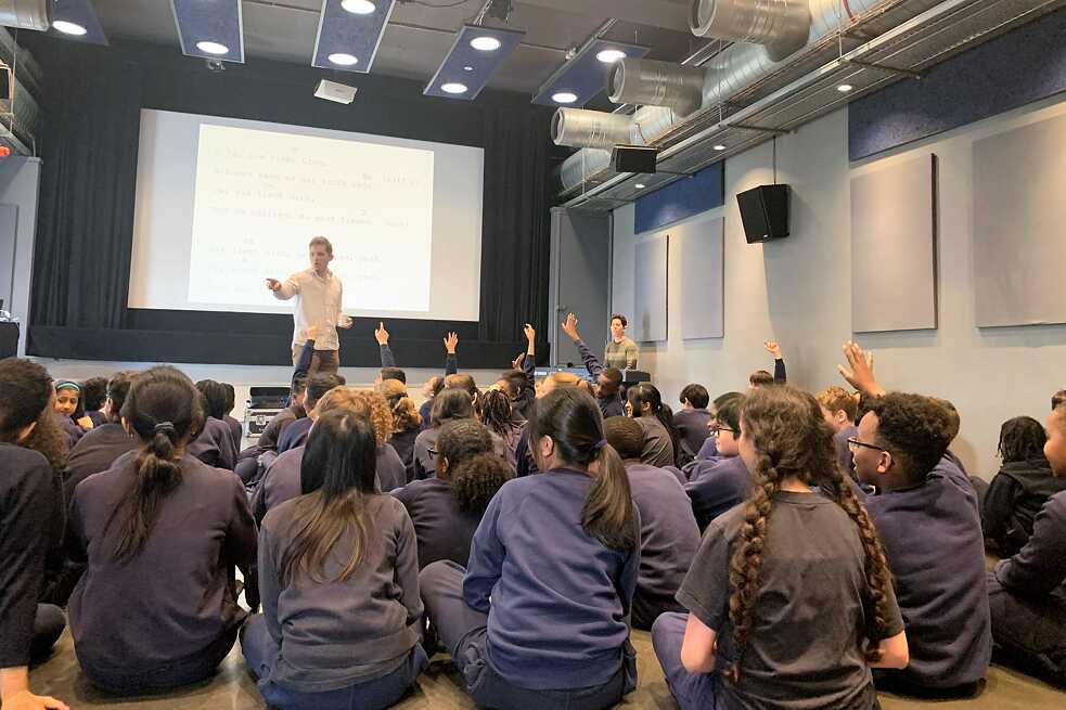 Music workshop at the Goethe-Institut