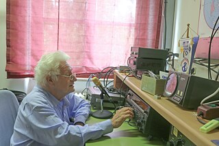 Klaus-Dieter Jones the chairman of the Schweinfurt local union (B 14) of the German Amateur Radio Club (club station DLOSM)