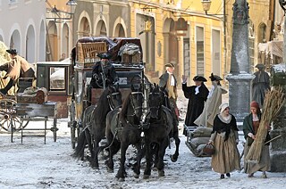<b>Görlitz: Europe’s best film location</b><br/>Babelsberg Studios and Bavaria Film City provide backdrops for many German and international movies. What makes Görlitz special as a film location, however, is the sheer density of heritage buildings. A particularly popular choice for historical films like the Oscar-winning "Grand Budapest Hotel" or "Goethe!" (pictured), Görlitz was voted Europe's best film location in 2017. Its burgeoning success has even prompted the city fathers to register the name "Görliwood" as a brand.