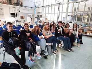 Учнівська група в Німецькому центрі авіації та космонавтики © Фото: Ольга Кісельова Німецький центр авіації та космонавтики