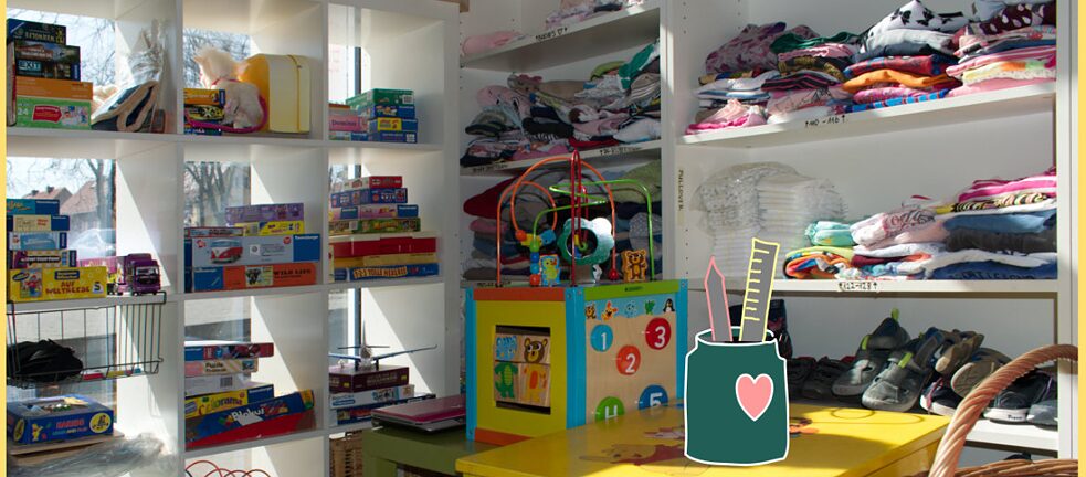 Die Kinderecke im Umsonstladen Greifswald