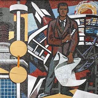 Walter Womacka: Náš život. Mozaika na fasádě Domu učitelů v Berlíně (1962-1964)