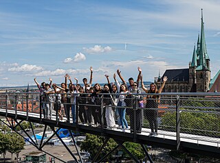 Schülergruppe erkundet Weimar © Foto: Henryk Balkow Schülergruppe in Weimar