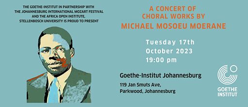 A concert of choral works by Mosoeu Michael Moerane