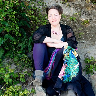 Rebecca Mordan in Cornwell &copy; © Christine Bradsahw Rebecca Mordan