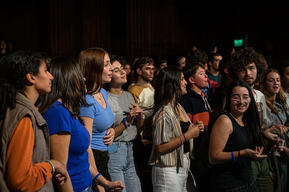 Fans in Montevideo