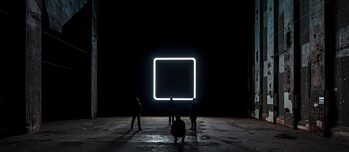 SOL by Kurt Hentschlager - a light exhibition in the Berghain hall 
