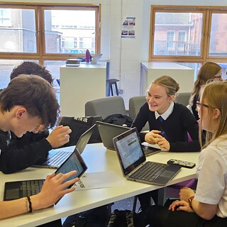 Pupils from Paisley Grammar School 