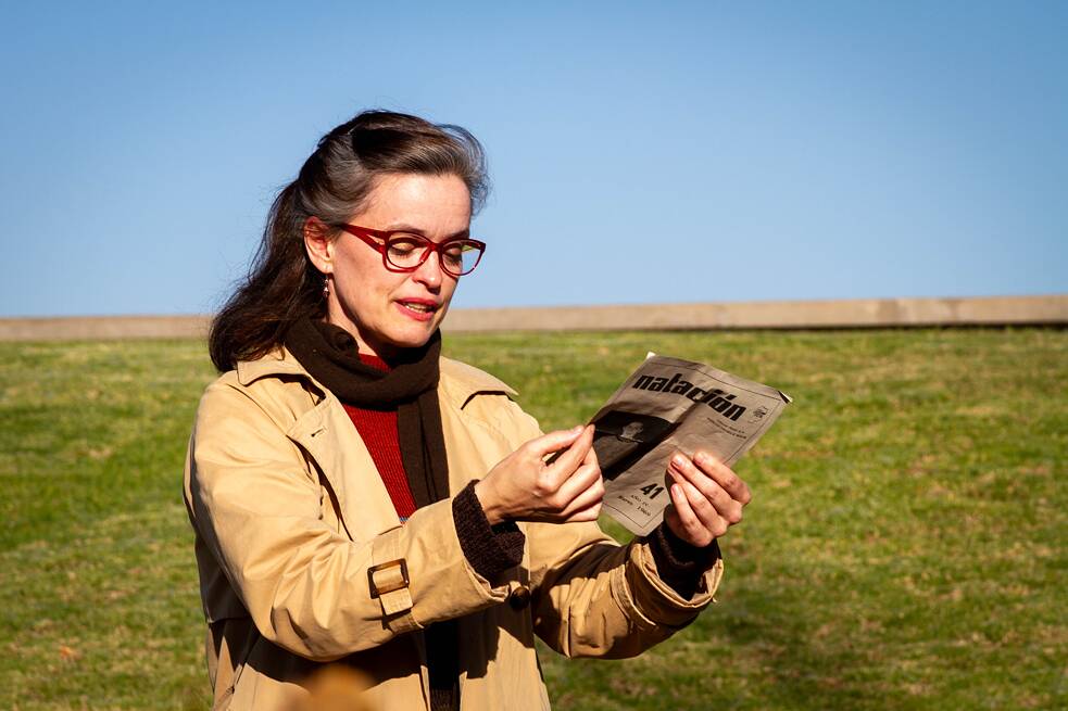 Performance “A memória futura_As vozes das Avós”, 21 de setembro de 2023, Parque da Memória, Buenos Aires.