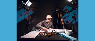 Reinhard Kleist in action &copy; © Misenka Reinhard Kleist