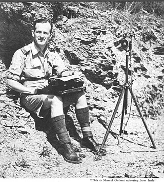 Der Reporter Marcel Ouimet 1944 in Italien.