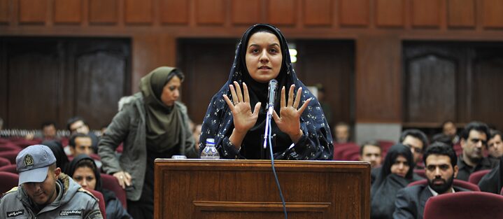 Reyhaneh Jabbari in: “Seven Winters in Tehran“. Director: Steffi Niederzoll