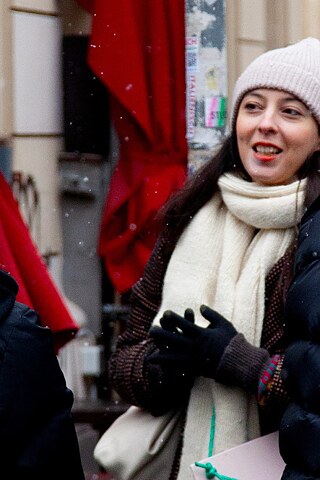 Aïcha Abbadi beim Fashion-walk in Berlin