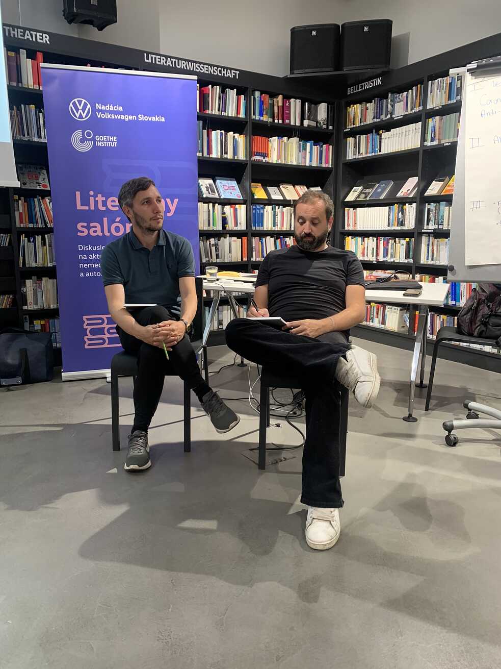 Literarischer Salon: Holger Marcks und Maik Fielitz © Goethe-Institut Bratislava