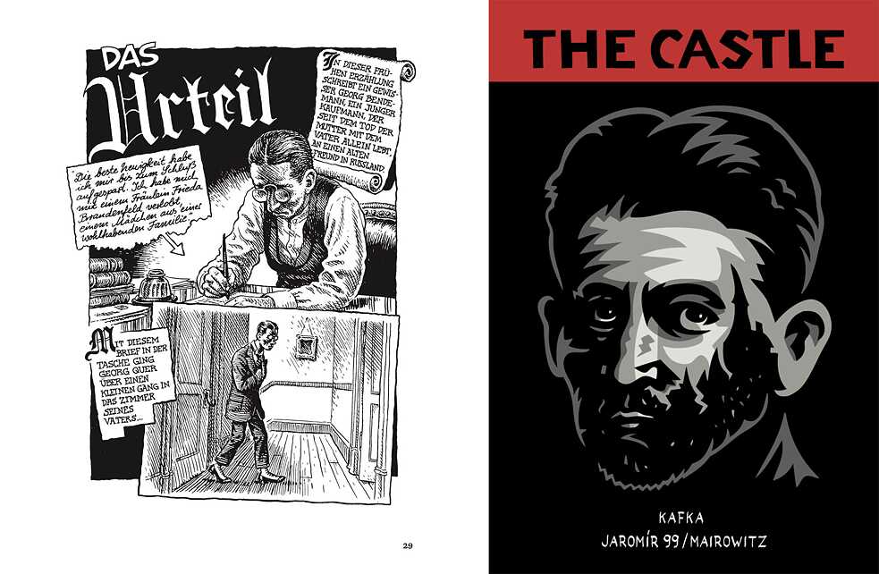 David Zane Mairowitz and Robert Crumb: Kafka (© Reprodukt) | David Zane Mairowitz and Jaromír 99 (Jaromír Švejdík): The Castle (© SelfMadeHero)