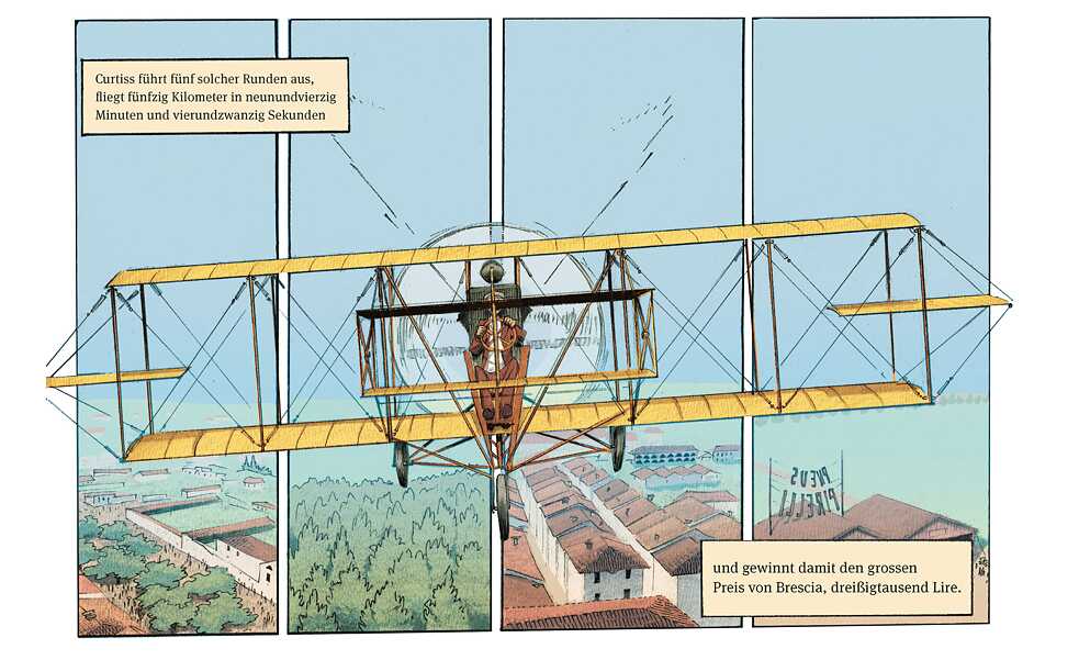 Moritz von Wolzogen: The Aeroplanes at Brescia | © Moritz von Wolzogen, published by Nathalia Laue